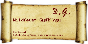 Wildfeuer György névjegykártya